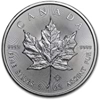 Moneda de Plata Maple Leaf Canadiense 1 oz 2021 en Cápsula